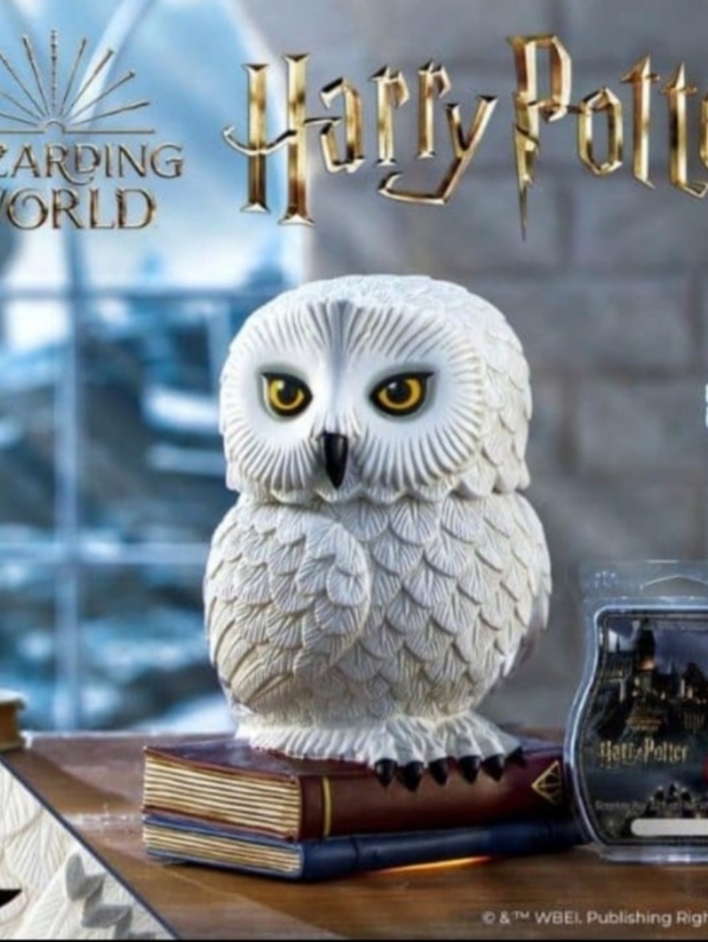 NIB Scentsy Harry Potter Hedwig Wax Warmer  NEW - FULL SIZE Sold Out! + Wax Bar
